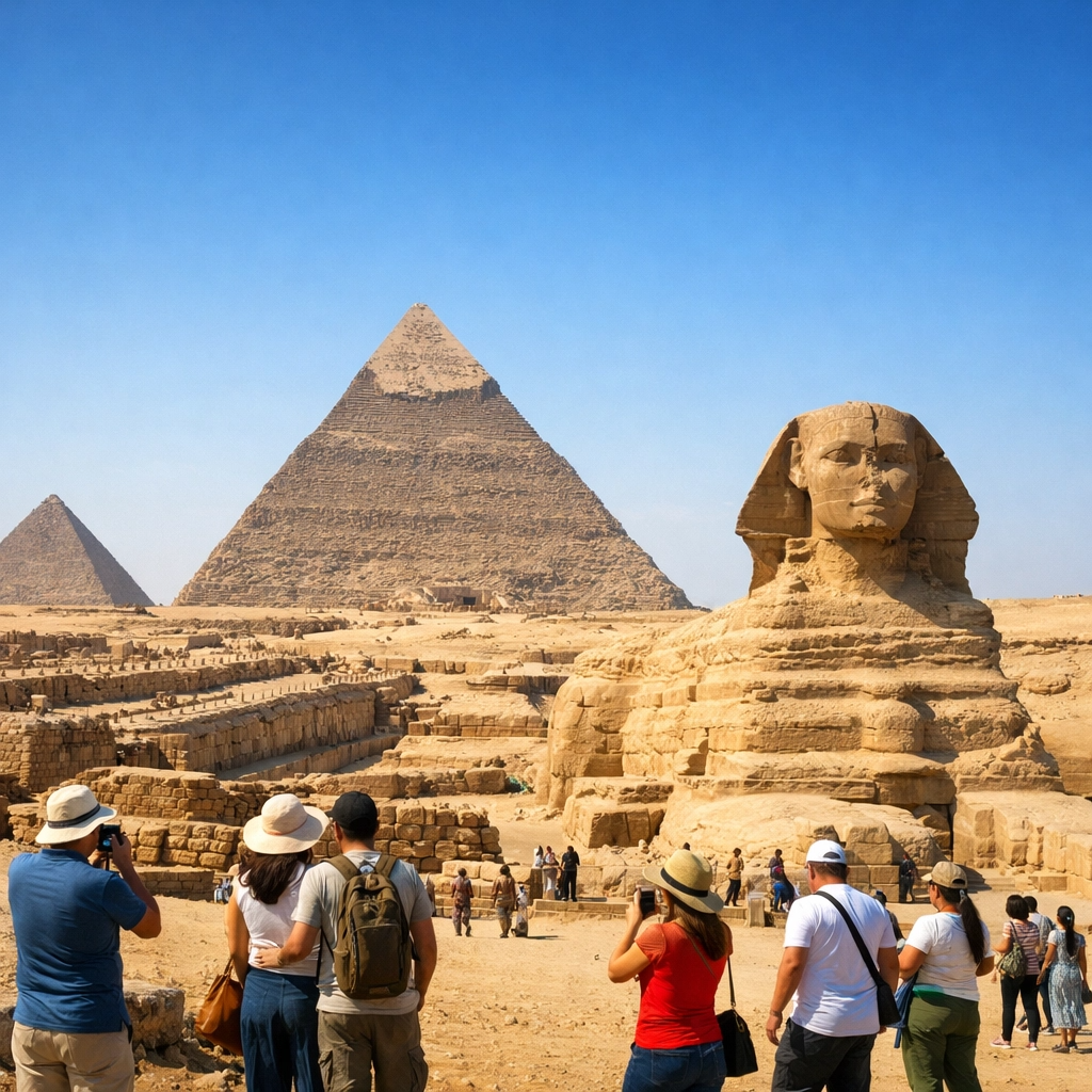 Pyramiden von Gizeh mit Sphinx – VIP Kairo Tagesausflug ab Hurghada kleine Gruppe deutsch